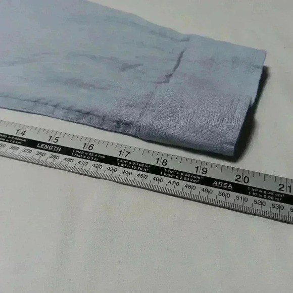 Club Room Luxury 💯 Linen Long Sleeve  Button down. Men's XL - Picture 8 of 8